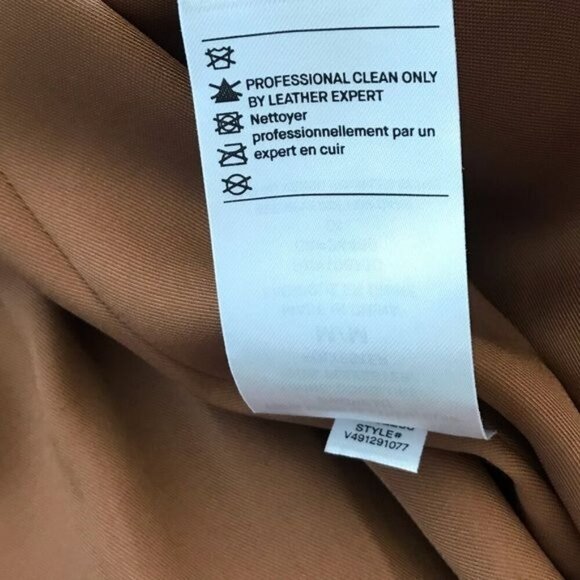 Vince Tan Suede Leather Belted Trench Coat Medium - Picture 14 of 16